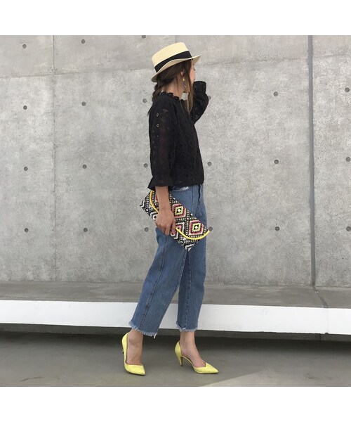 copine（コピン）の「キャンディースリーブ総レースブラウス（2color）【クリックポスト対象商品】（シャツ/ブラウス・レディース・その他）」の9枚目の写真