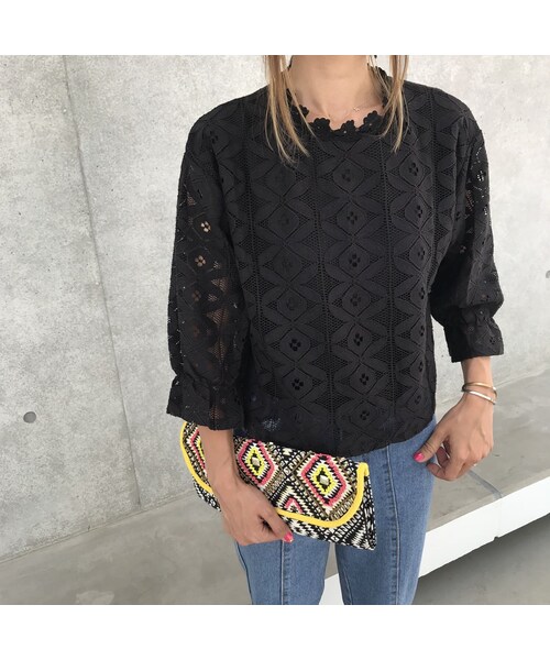 copine（コピン）の「キャンディースリーブ総レースブラウス（2color）【クリックポスト対象商品】（シャツ/ブラウス・レディース・その他）」の14枚目の写真