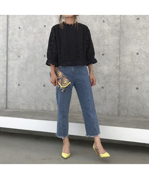 copine（コピン）の「キャンディースリーブ総レースブラウス（2color）【クリックポスト対象商品】（シャツ/ブラウス・レディース・その他）」の8枚目の写真