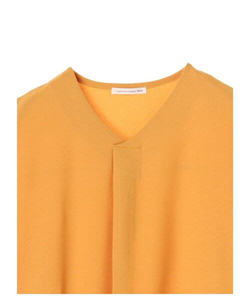 E hyphen world gallery(イーハイフンワールドギャラリー)の「・Vネックオーバーシャツ(トップス・オフホワイト/ライトグレー/マスタード/ダークネイビー・F)」の3枚目の写真