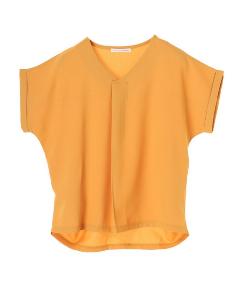 E hyphen world gallery(イーハイフンワールドギャラリー)の「・Vネックオーバーシャツ(トップス・オフホワイト/ライトグレー/マスタード/ダークネイビー・F)」の1枚目の写真