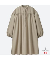 UNIQLO | コットンギャザーワンピース（長袖）＋E(ワンピース)