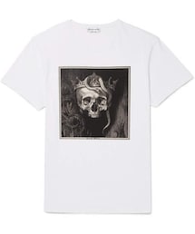 Alexander McQueen | Alexander McQueen Printed Cotton-Jersey T-Shirt(Tシャツ/カットソー)