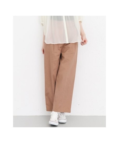 KBF（ケイビーエフ）の「KBF+ ウエストサイドベルトデザインパンツ（パンツ・レディース・IVORY/PINK BEIGE/L.ORANGE・one）」の7枚目の写真