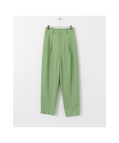 KBF(ケイビーエフ)の「KBF+ リネンクロップドパンツ(パンツ・レディース・LIME/BEIGE/GREEN・one)」の15枚目の写真