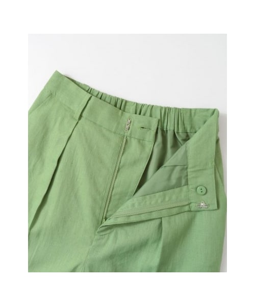KBF(ケイビーエフ)の「KBF+ リネンクロップドパンツ(パンツ・レディース・LIME/BEIGE/GREEN・one)」の17枚目の写真