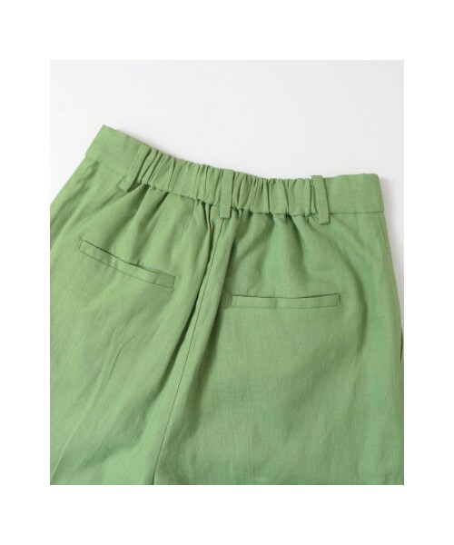KBF(ケイビーエフ)の「KBF+ リネンクロップドパンツ(パンツ・レディース・LIME/BEIGE/GREEN・one)」の19枚目の写真