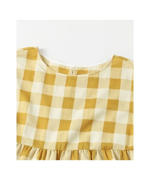 URBAN RESEARCH ROSSO WOMEN（アーバンリサーチ　ロッソ）の「【予約】【WEB限定】ギンガムチェックワンピース（ワンピース/ドレス・レディース・MUSTARD/BLACK・FREE）」の8枚目の写真