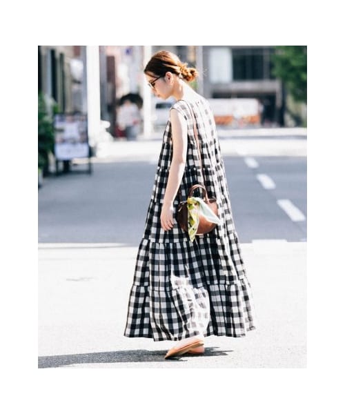アーバンリサーチ ロッソ　ギンガムチェックワンピース URBAN RESEARCH ROSSO WOMEN（アーバンリサーチ ロッソ）の
