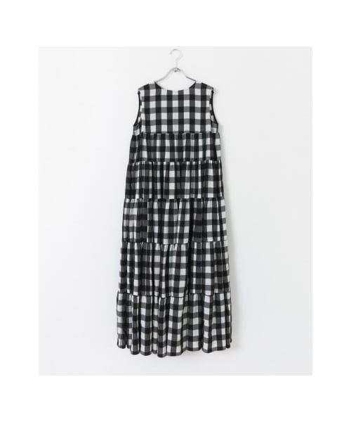 URBAN RESEARCH ROSSO WOMEN（アーバンリサーチ　ロッソ）の「【予約】【WEB限定】ギンガムチェックワンピース（ワンピース/ドレス・レディース・MUSTARD/BLACK・FREE）」の2枚目の写真