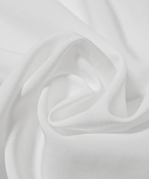 Tiffee SELECT（ティフィーセレクト）の「ソフトブロード生地フロントレースロングガウンワンピース（シャツワンピース・レディース・ホワイト/ブラック・M）」の5枚目の写真