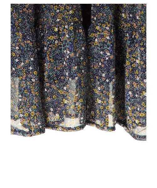 Green　Parks（グリーンパークス）の「WEARS フリルノースリロングワンピース（ワンピース/ドレス・ブラック/ネイビー・F）」の5枚目の写真