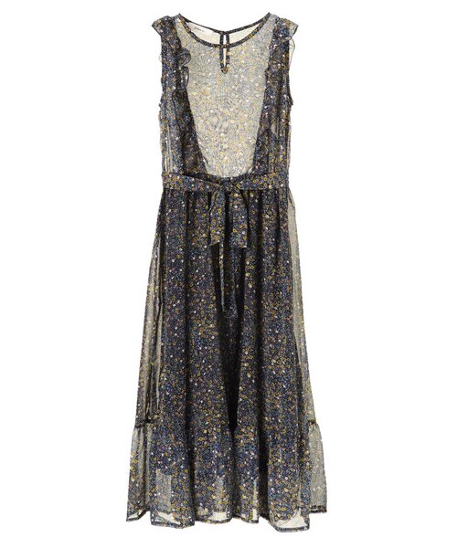 Green　Parks（グリーンパークス）の「WEARS フリルノースリロングワンピース（ワンピース/ドレス・ブラック/ネイビー・F）」の9枚目の写真