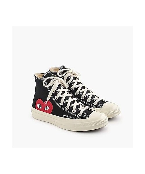 J.Crew（ジェイクルー）の「PLAY Comme des GarÃ§ons® for Converse® high-top  sneakers（スニーカー）」 - WEAR