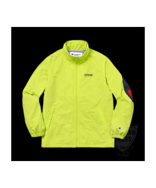 champion windbreaker yellow