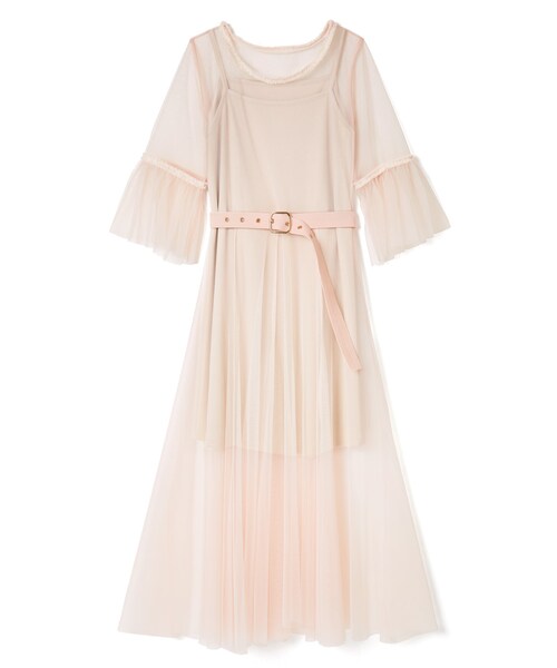 Grl グレイル の 3点セット ぺチコート付チュールワンピース ワンピース Wear
