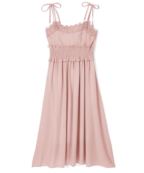 GRL（グレイル）の「レース楊柳キャミワンピース（ワンピース・レディース・オフホワイト/ブルー/ピンク・M）」の3枚目の写真