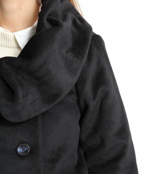 LOWRYS FARM（ローリーズファーム）の「ボリュームネックコート（ジャケット/アウター・レディース・アイボリー/ブラック/バーガンディー・Ｍ/Ｌ）」の9枚目の写真