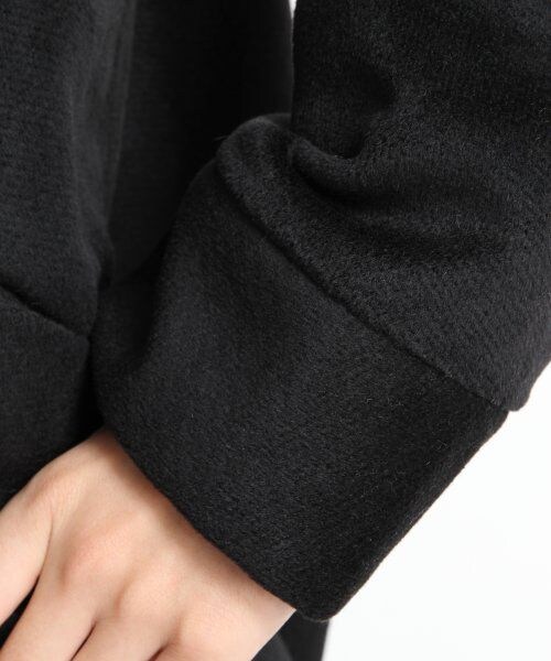 LOWRYS FARM（ローリーズファーム）の「ボリュームネックコート（ジャケット/アウター・レディース・アイボリー/ブラック/バーガンディー・Ｍ/Ｌ）」の11枚目の写真