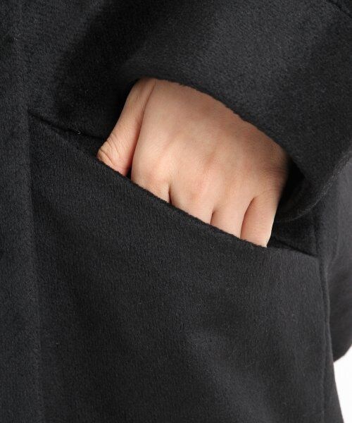 LOWRYS FARM（ローリーズファーム）の「ボリュームネックコート（ジャケット/アウター・レディース・アイボリー/ブラック/バーガンディー・Ｍ/Ｌ）」の12枚目の写真