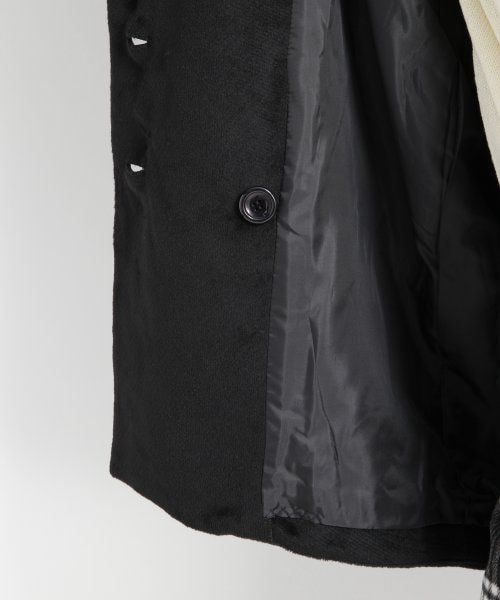 LOWRYS FARM（ローリーズファーム）の「ボリュームネックコート（ジャケット/アウター・レディース・アイボリー/ブラック/バーガンディー・Ｍ/Ｌ）」の15枚目の写真