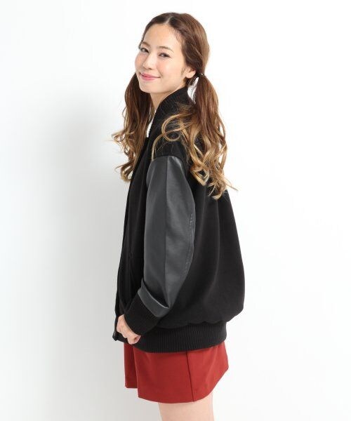 LOWRYS FARM（ローリーズファーム）の「キモウロングスタジャン（ジャケット/アウター・レディース・キャメル/ブラック・Ｍ/Ｌ）」の15枚目の写真