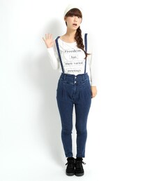 LOWRYS FARM | ストレッチハイウエストサスツキパンツ(パンツ)