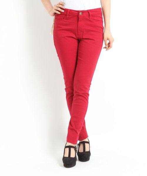 LOWRYS FARM（ローリーズファーム）の「ＡＷカラーレギンス/mikoa（パンツ・レディース・オレンジ/レッド/ブルー/ブラック/キャメル・Ｍ/Ｌ）」の4枚目の写真