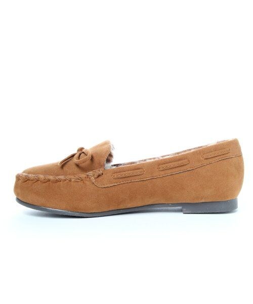 GLOBAL WORK（グローバルワーク）の「ファーモカシンＦＷ（シューズ・レディース・レッド38/ブラック09/ブラウン55/ネイビー88・Ｓ/Ｍ/Ｌ）」の7枚目の写真