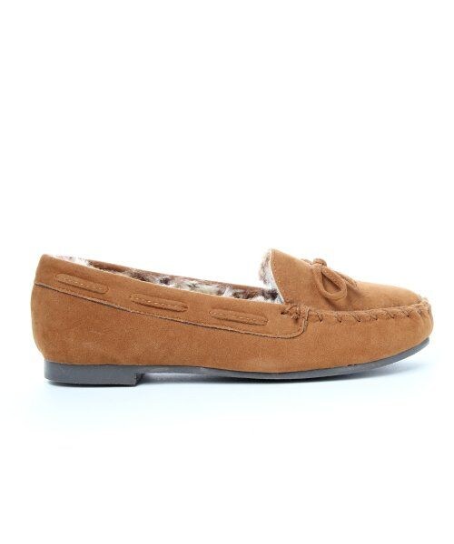 GLOBAL WORK（グローバルワーク）の「ファーモカシンＦＷ（シューズ・レディース・レッド38/ブラック09/ブラウン55/ネイビー88・Ｓ/Ｍ/Ｌ）」の8枚目の写真