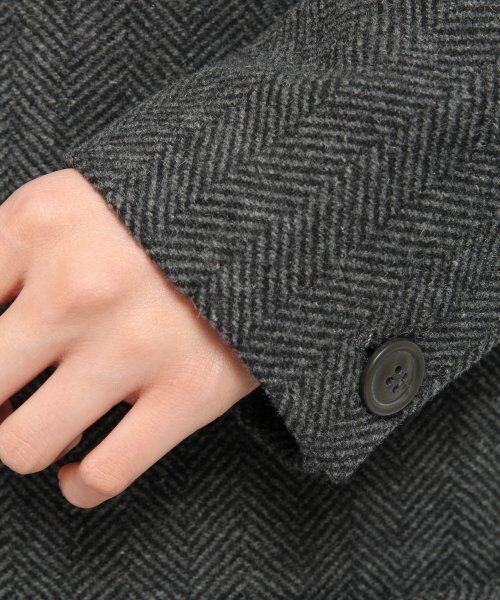 GLOBAL WORK（グローバルワーク）の「ヘリンボンテーラーコート（ジャケット/アウター・レディース・グレー19/ライトグレー15・Ｓ/Ｍ/Ｌ）」の8枚目の写真