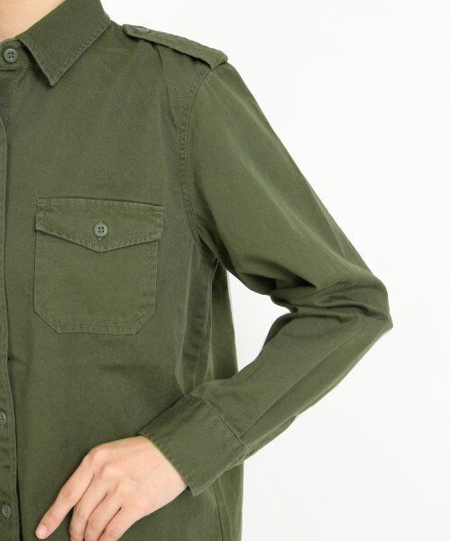 GLOBAL WORK(グローバルワーク)の「ミリタリーシャツジャケット(ジャケット/アウター・レディース・グリーン78・S/L/M)」の6枚目の写真
