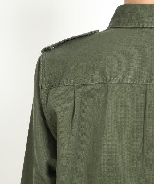 GLOBAL WORK(グローバルワーク)の「ミリタリーシャツジャケット(ジャケット/アウター・レディース・グリーン78・S/L/M)」の9枚目の写真