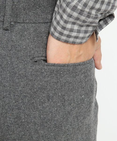 GLOBAL WORK（グローバルワーク）の「ウールトラウザー（パンツ・メンズ・グレイ15/ネイビー88・Ｓ/Ｍ/ＸＬ/Ｌ）」の8枚目の写真