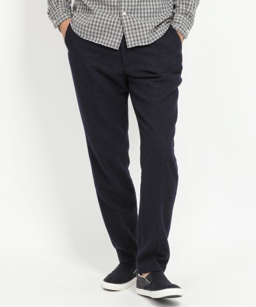 GLOBAL WORK（グローバルワーク）の「ウールトラウザー（パンツ・メンズ・グレイ15/ネイビー88・Ｓ/Ｍ/ＸＬ/Ｌ）」の2枚目の写真