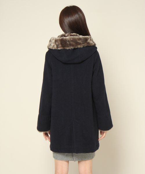 JEANASIS(ジーナシス)の「■限定店舗■BIGフードWコート(ジャケット/アウター・レディース・ベージュ/ブラック/ネイビー・FREE)」の8枚目の写真