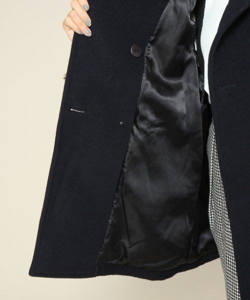 JEANASIS(ジーナシス)の「■限定店舗■BIGフードWコート(ジャケット/アウター・レディース・ベージュ/ブラック/ネイビー・FREE)」の17枚目の写真