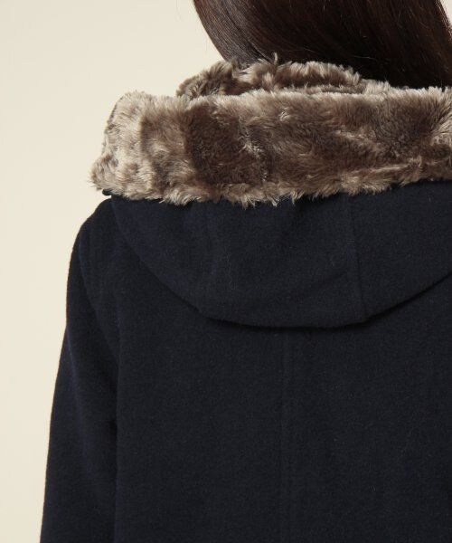 JEANASIS(ジーナシス)の「■限定店舗■BIGフードWコート(ジャケット/アウター・レディース・ベージュ/ブラック/ネイビー・FREE)」の16枚目の写真