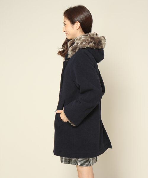 JEANASIS(ジーナシス)の「■限定店舗■BIGフードWコート(ジャケット/アウター・レディース・ベージュ/ブラック/ネイビー・FREE)」の19枚目の写真