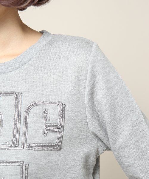 JEANASIS（ジーナシス）の「テープシシュウウラケプルオーバー（トップス・レディース・グレー/ブラック/オフホワイト・FREE）」の8枚目の写真