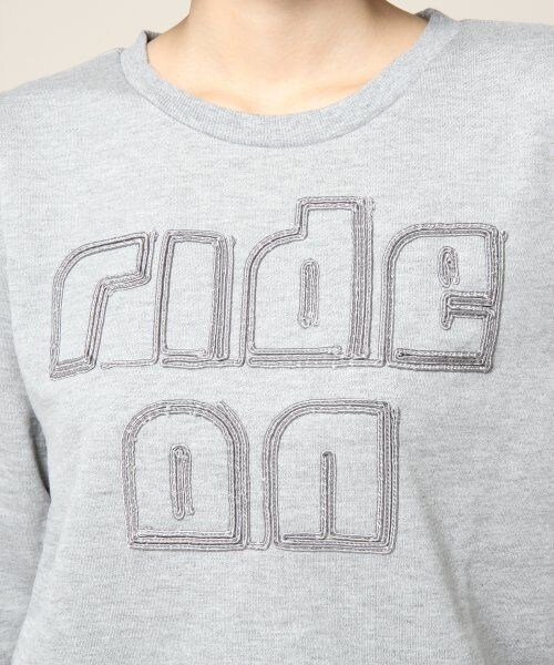 JEANASIS（ジーナシス）の「テープシシュウウラケプルオーバー（トップス・レディース・グレー/ブラック/オフホワイト・FREE）」の7枚目の写真