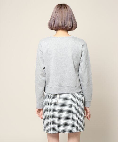 JEANASIS（ジーナシス）の「テープシシュウウラケプルオーバー（トップス・レディース・グレー/ブラック/オフホワイト・FREE）」の5枚目の写真