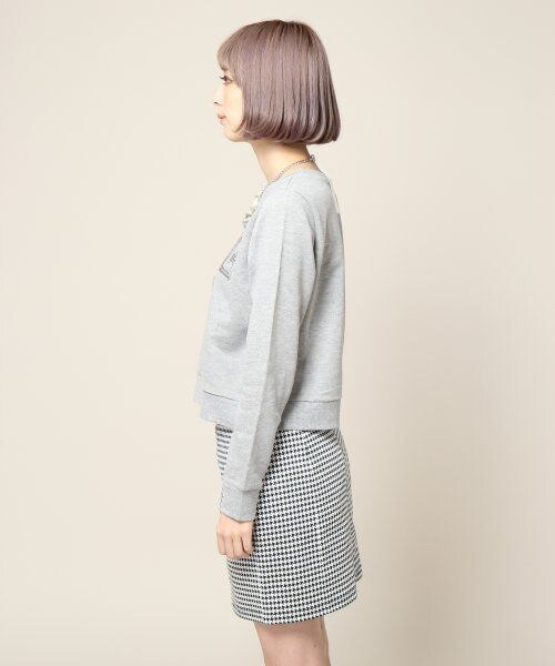 JEANASIS（ジーナシス）の「テープシシュウウラケプルオーバー（トップス・レディース・グレー/ブラック/オフホワイト・FREE）」の4枚目の写真