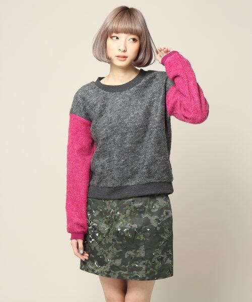 JEANASIS（ジーナシス）の「イタリースライバープルオーバー（トップス・レディース・ピンク系/グレー系・FREE）」の2枚目の写真