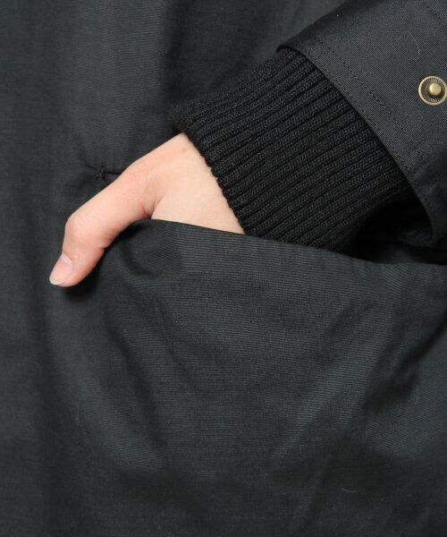 JEANASIS(ジーナシス)の「ファーライナーモッズコート(ジャケット/アウター・レディース・カーキ/ベージュ/ブラック・FREE)」の10枚目の写真