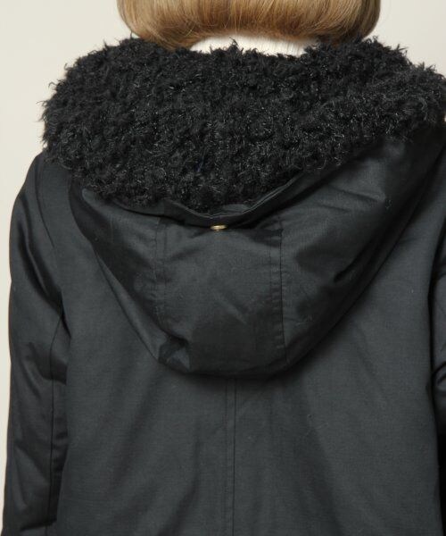 JEANASIS(ジーナシス)の「ファーライナーモッズコート(ジャケット/アウター・レディース・カーキ/ベージュ/ブラック・FREE)」の12枚目の写真