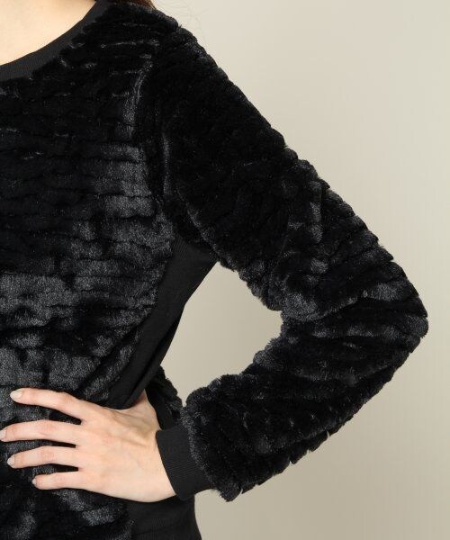 JEANASIS（ジーナシス）の「チビソウファープルオーバー（トップス・レディース・アイボリー/ブラック/グレー・FREE）」の7枚目の写真