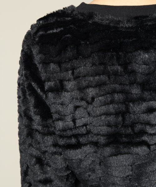 JEANASIS（ジーナシス）の「チビソウファープルオーバー（トップス・レディース・アイボリー/ブラック/グレー・FREE）」の10枚目の写真