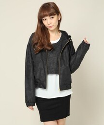 JEANASIS | ミリタリージャガードフードブルゾン(ジャケット/アウター)