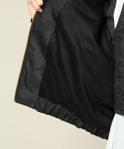 JEANASIS（ジーナシス）の「ミリタリージャガードフードブルゾン（ジャケット/アウター・レディース・カーキ系/ブラック系・FREE）」の10枚目の写真